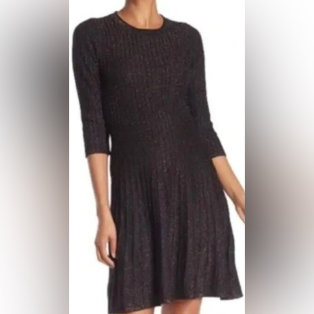 Nanette Lepore brown sweater dress.